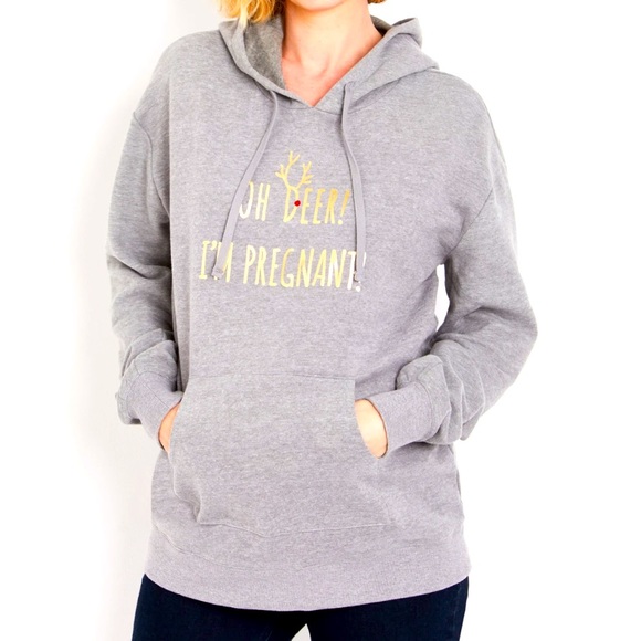 Motherhood Maternity Tops - Motherhood Maternity Christmas Graphic Sweat Shirt